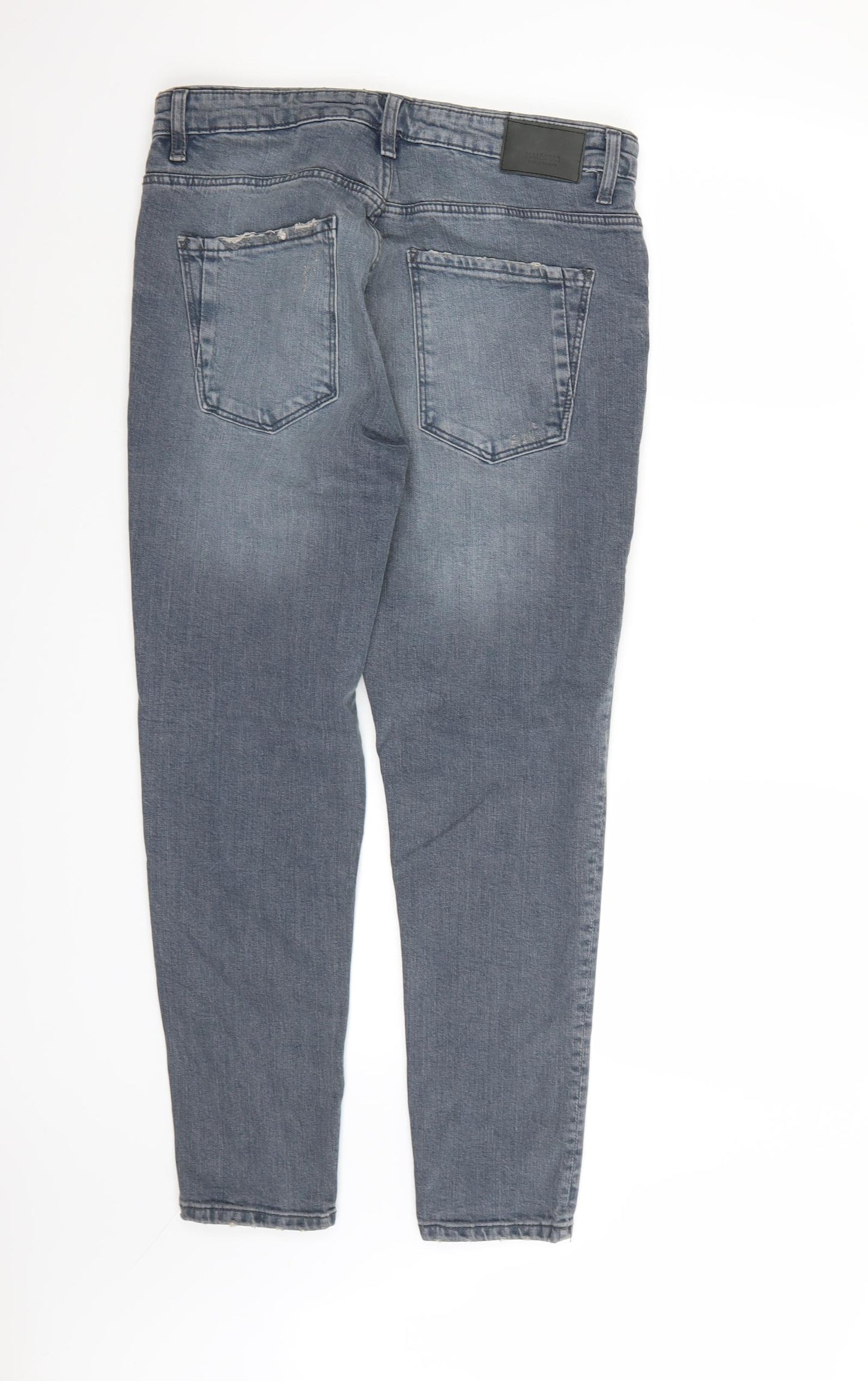 Pull&Bear Mens Blue  Denim Skinny Jeans Size S L28 in