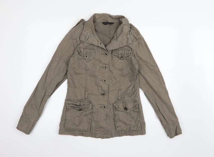 Dorothy Perkins Womens Green Denim Jacket Size 8
