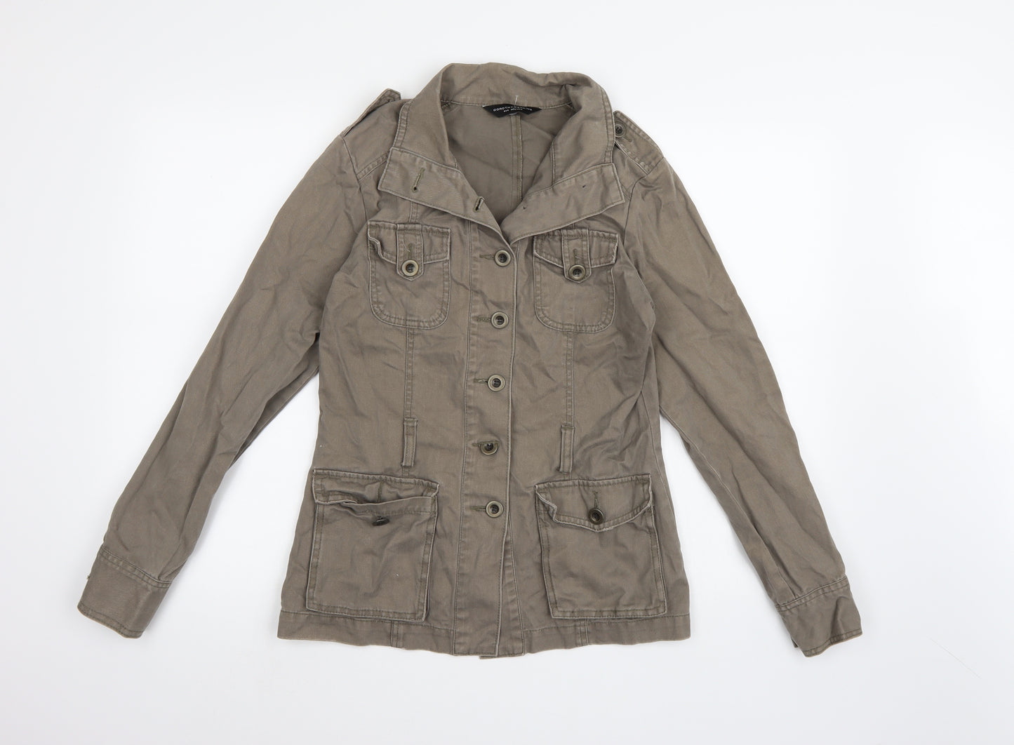 Dorothy Perkins Womens Green  Denim Jacket  Size 8