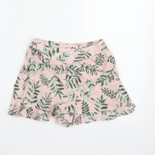 George Girls Pink Floral  Hot Pants Shorts Size 6-7 Years