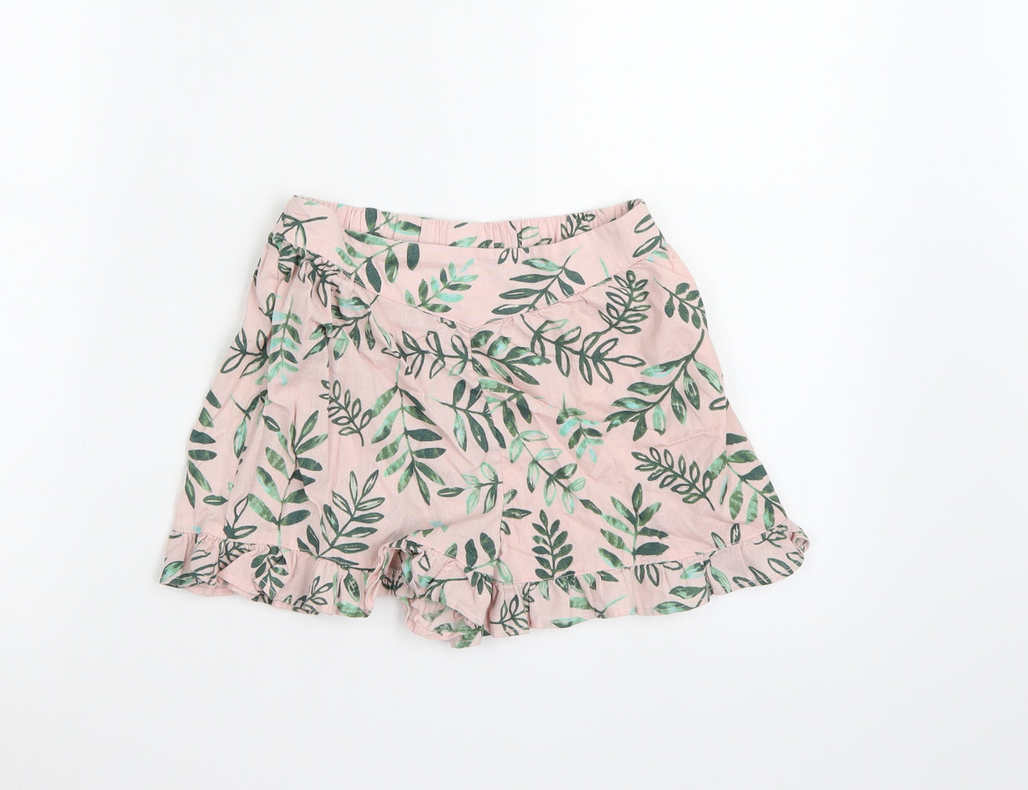 George Girls Pink Floral  Hot Pants Shorts Size 6-7 Years