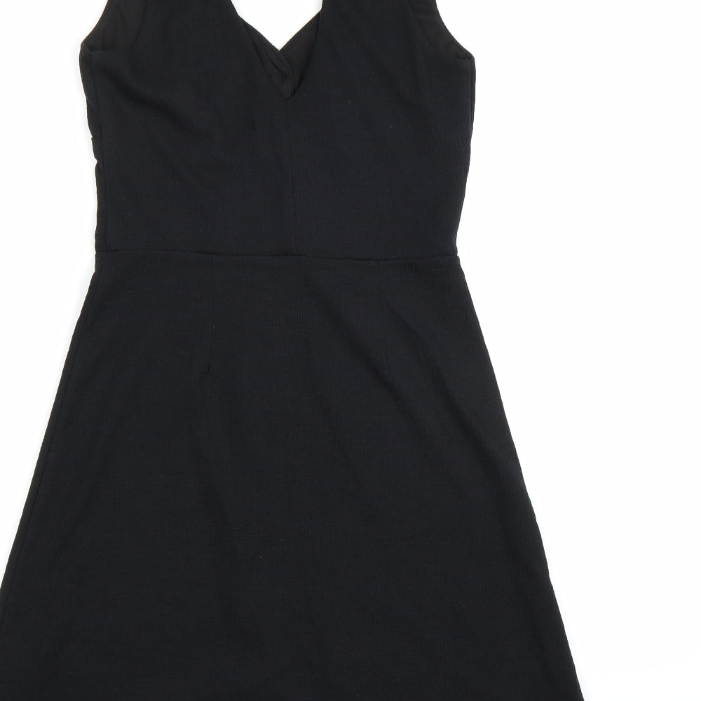 New Look Womens Black   Pinafore/Dungaree Dress  Size 6