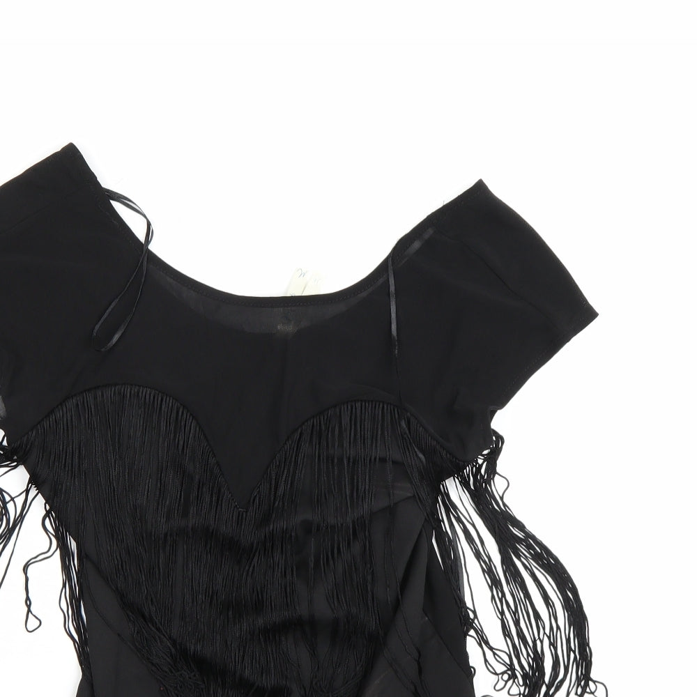 Blue vanilla Womens Black   Bodysuit One-Piece Size M