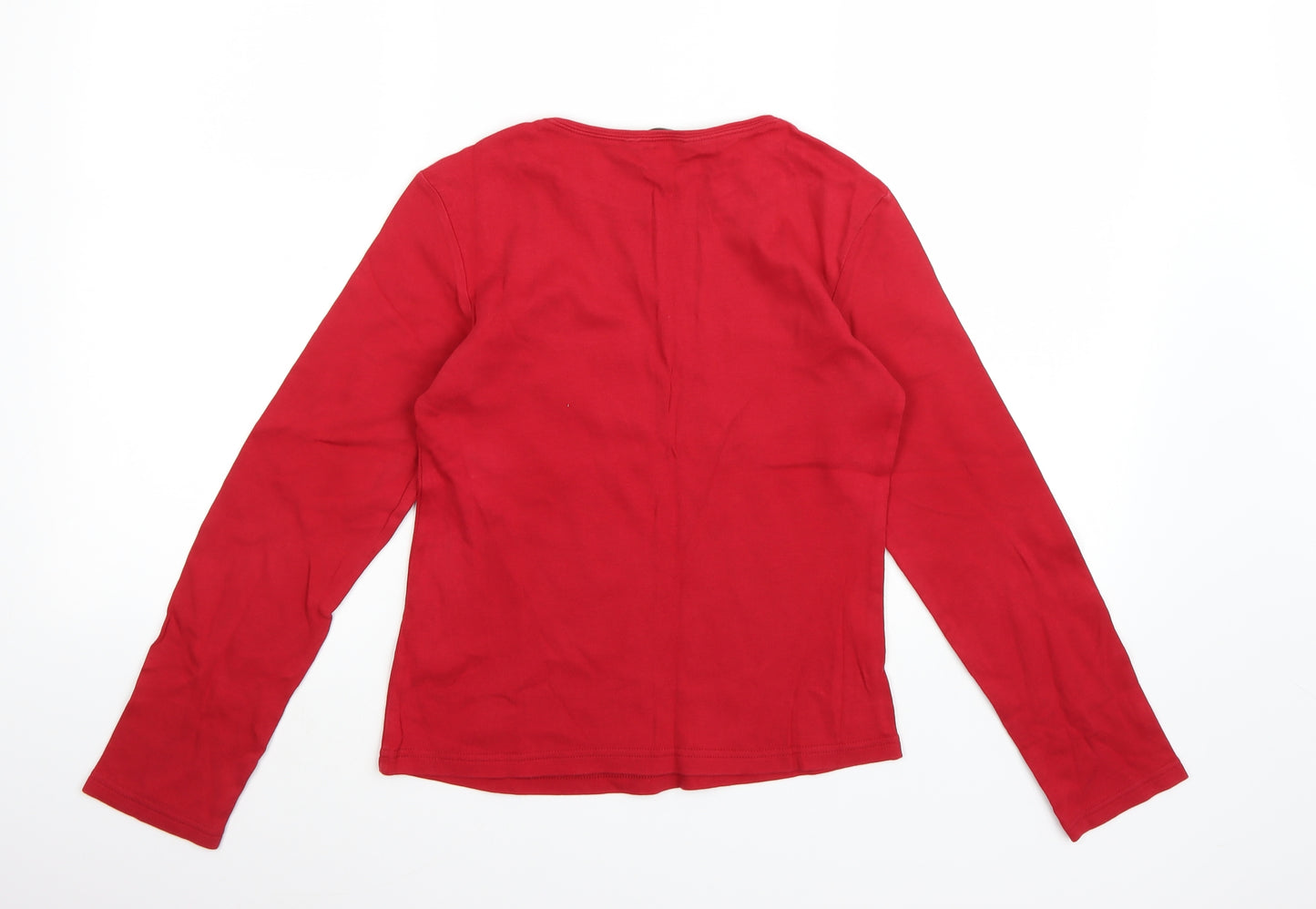 Rocha John Rocha Womens Red   Basic T-Shirt Size 10