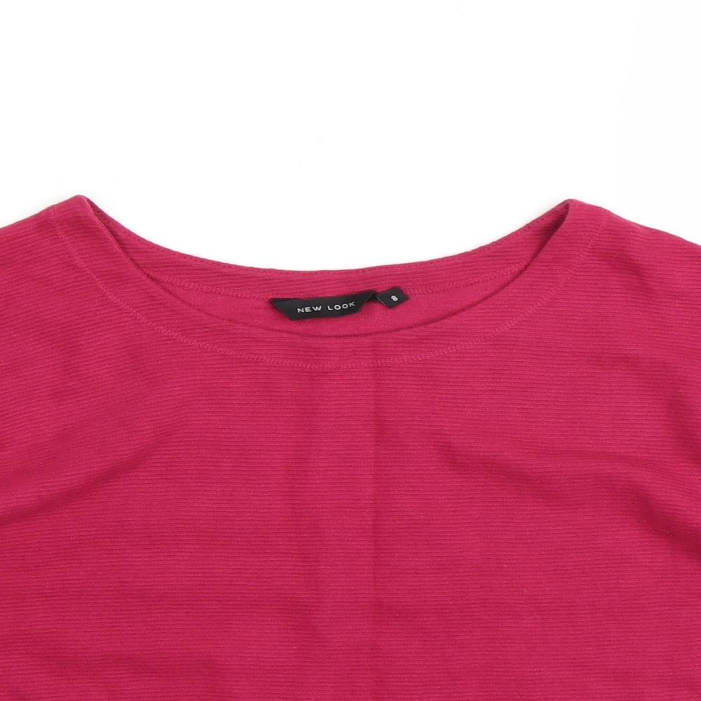 New Look Womens Pink   Basic T-Shirt Size 8