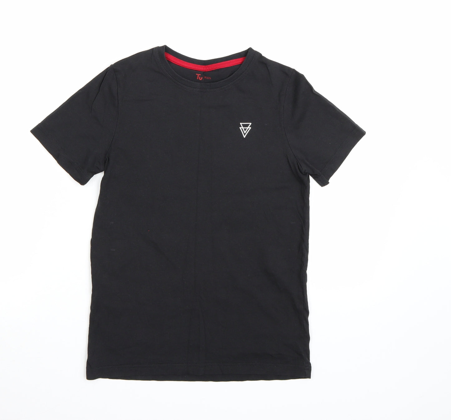 TU Boys Black   Basic T-Shirt Size 10 Years
