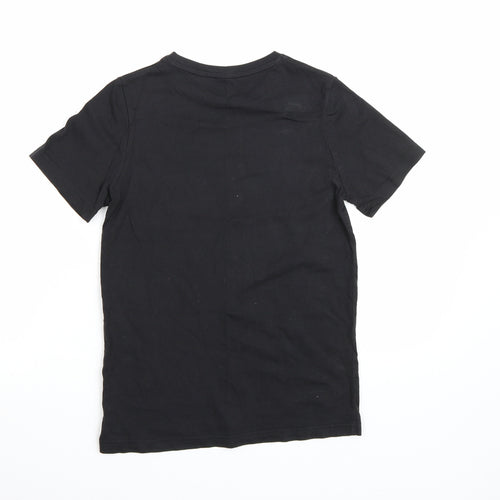 TU Boys Black   Basic T-Shirt Size 10 Years