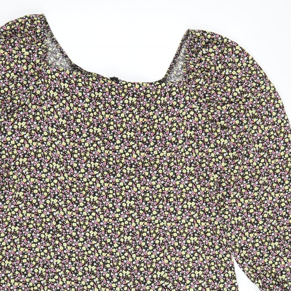 New Look Womens Multicoloured Floral  A-Line  Size 18