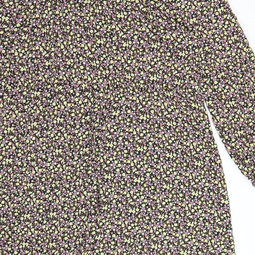 New Look Womens Multicoloured Floral  A-Line  Size 18