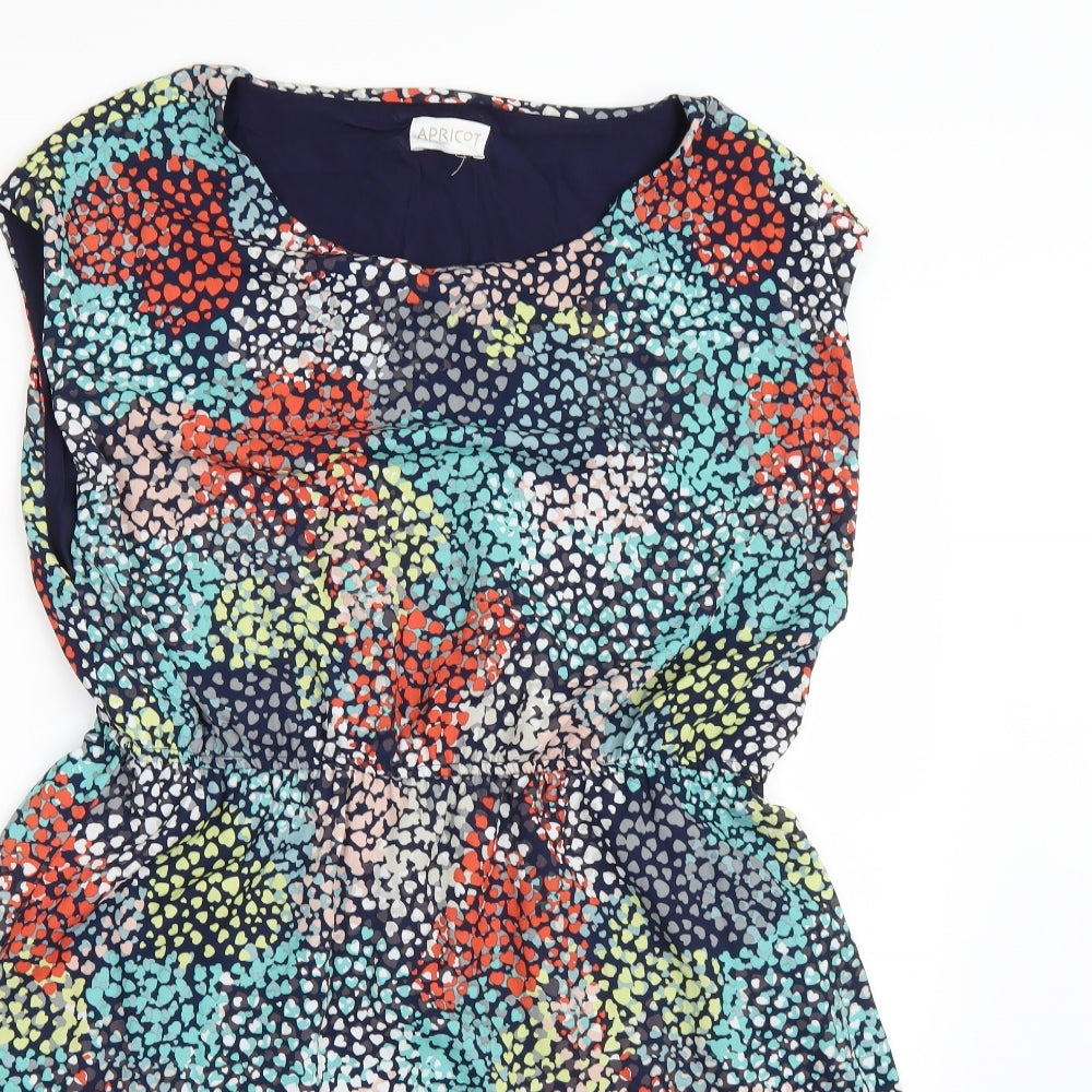 Apricot Womens Blue  Chiffon T-Shirt Dress  Size 16