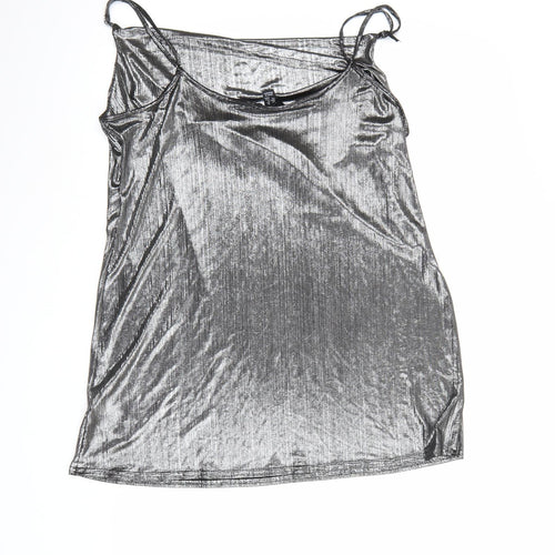 New Look Womens Silver   Camisole Tank Size 16