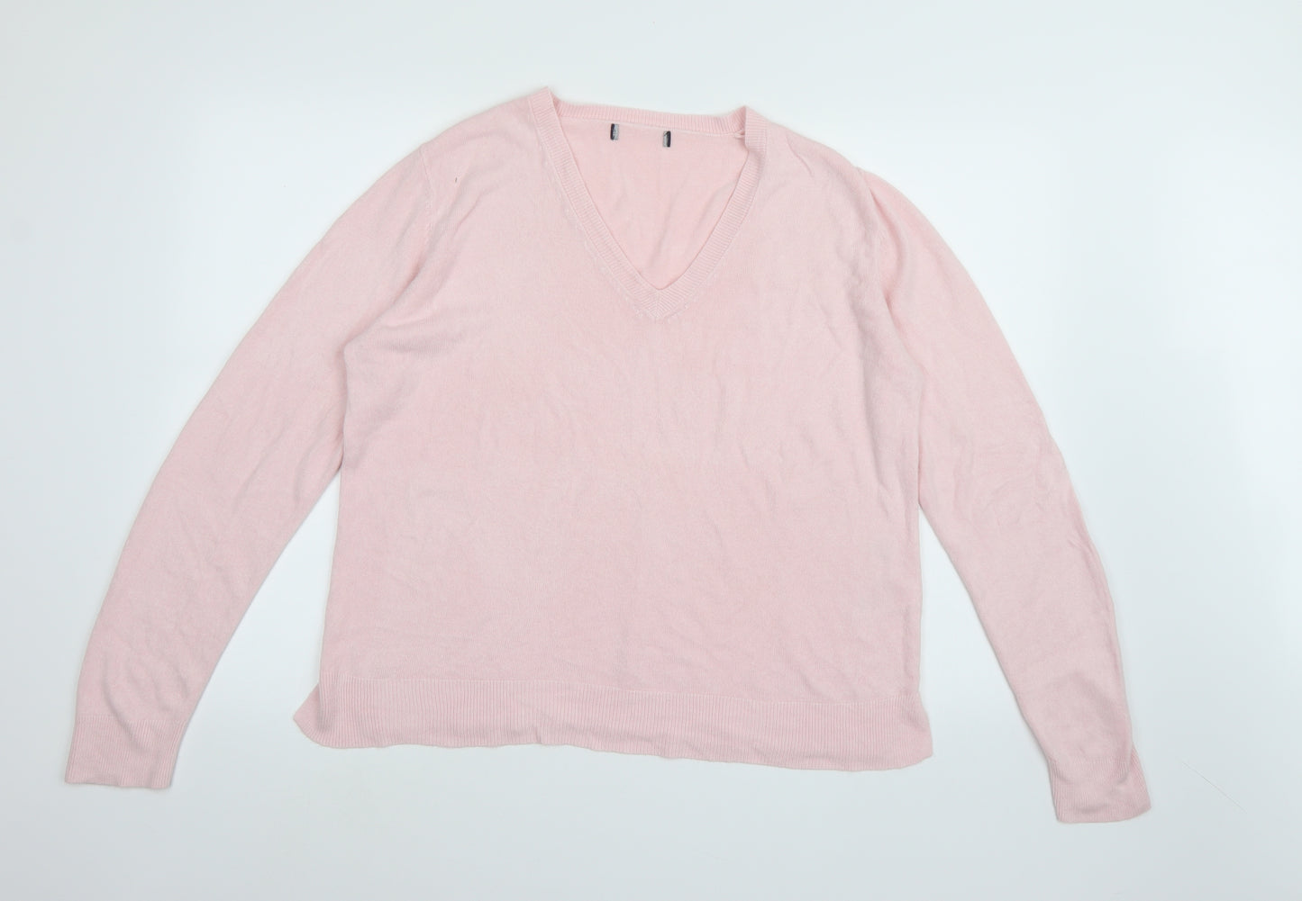 Marks and Spencer Womens Pink  Knit Pullover Jumper Size 18