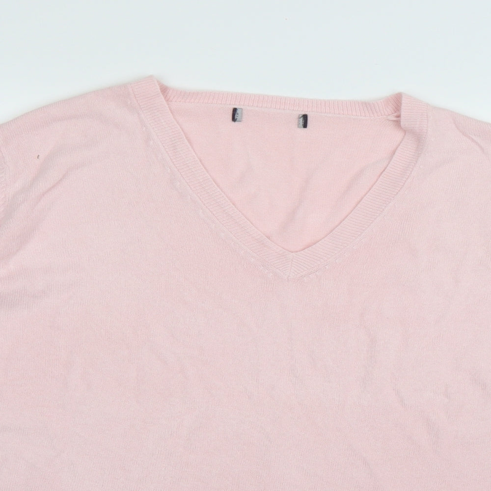 Marks and Spencer Womens Pink  Knit Pullover Jumper Size 18