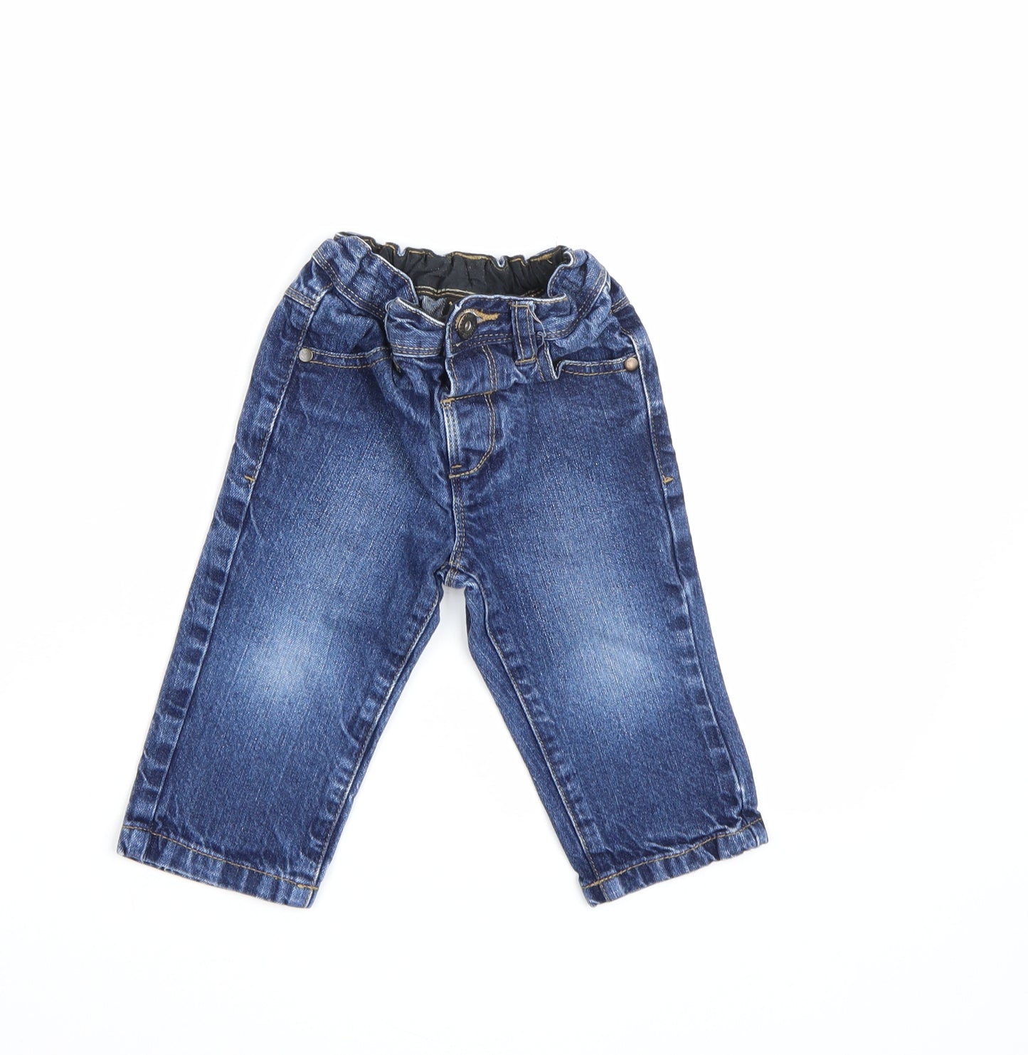 NEXT Boys Blue  Denim Capri Jeans Size 12-18 Months