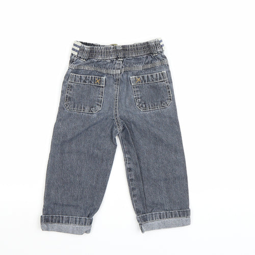 Cherokee Boys Grey  Denim Capri Jeans Size 12-18 Months