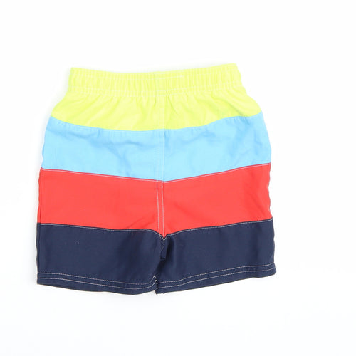F&F Baby Multicoloured Striped  Cropped Trousers Size 12-18 Months  - Swim shorts