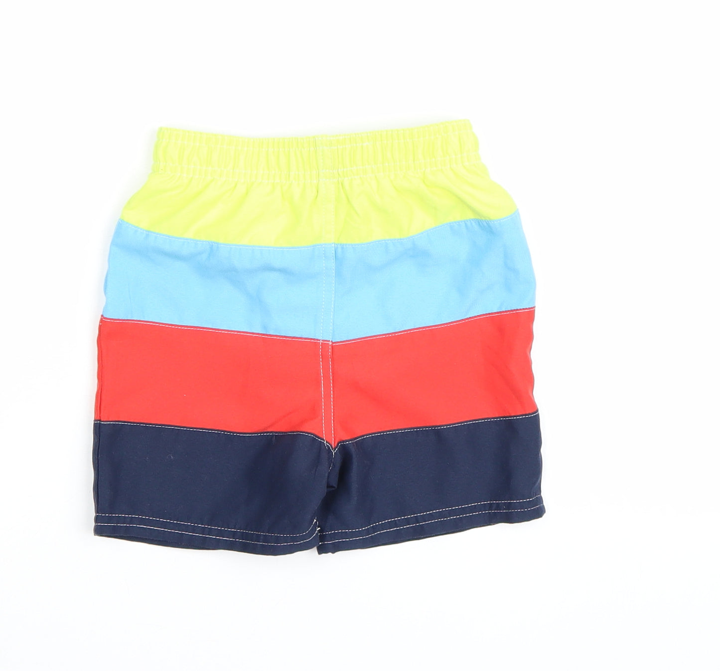 F&F Baby Multicoloured Striped  Cropped Trousers Size 12-18 Months  - Swim shorts