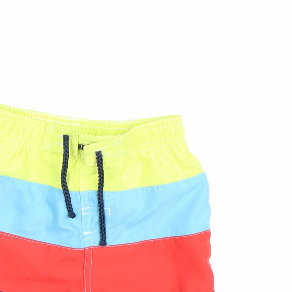 F&F Baby Multicoloured Striped  Cropped Trousers Size 12-18 Months  - Swim shorts