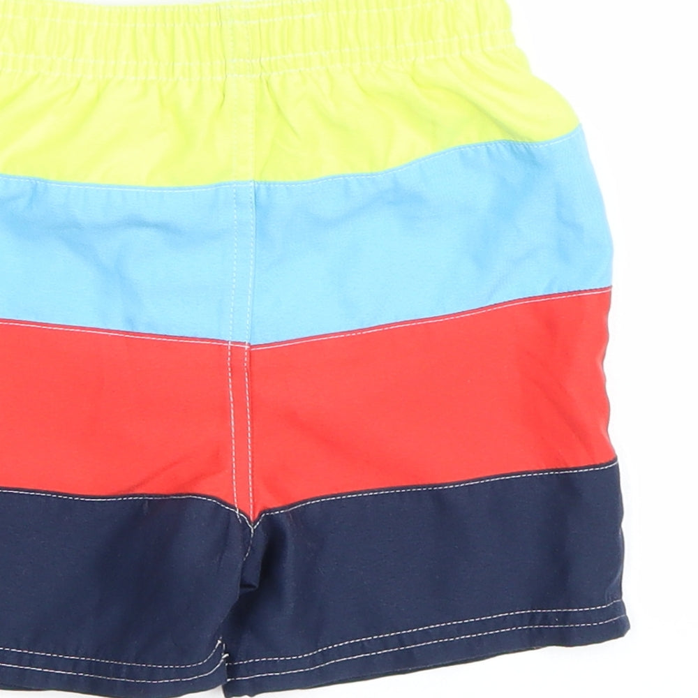 F&F Baby Multicoloured Striped  Cropped Trousers Size 12-18 Months  - Swim shorts