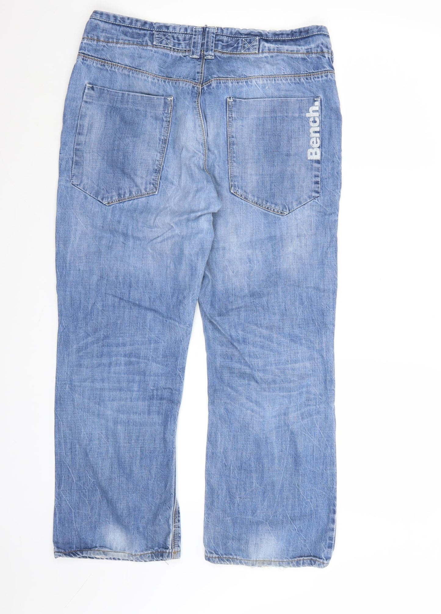 Bench Womens Blue  Denim Straight Jeans  L30 in