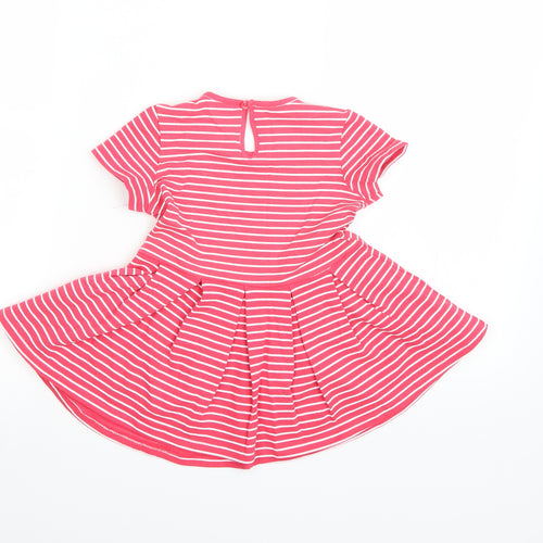 Fagottino Girls Pink Striped  T-Shirt Dress  Size 18-24 Months