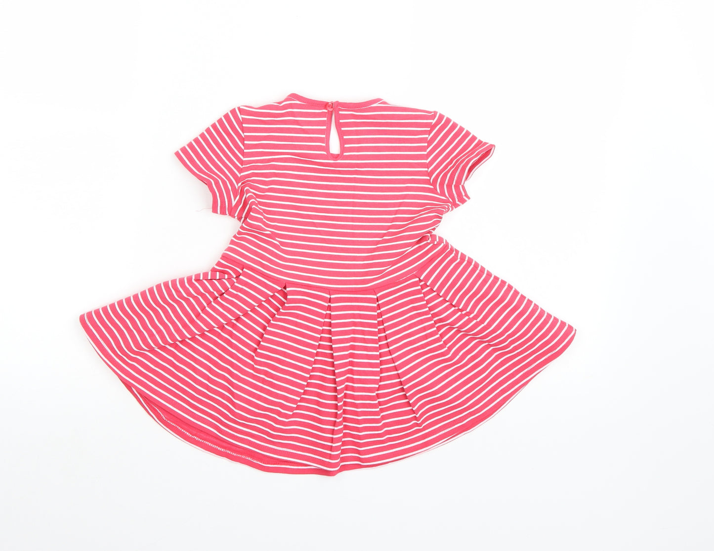 Fagottino Girls Pink Striped  T-Shirt Dress  Size 18-24 Months