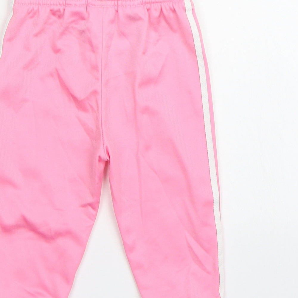 adidas Girls Pink   Jogger Trousers Size 18-24 Months