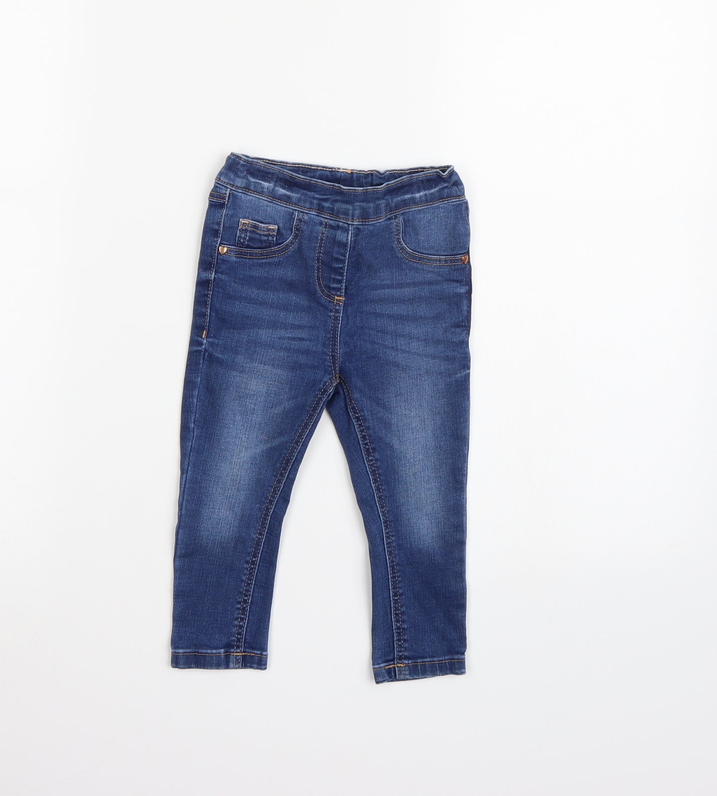 NEXT Girls Blue  Denim  Jeans Size 12-18 Months