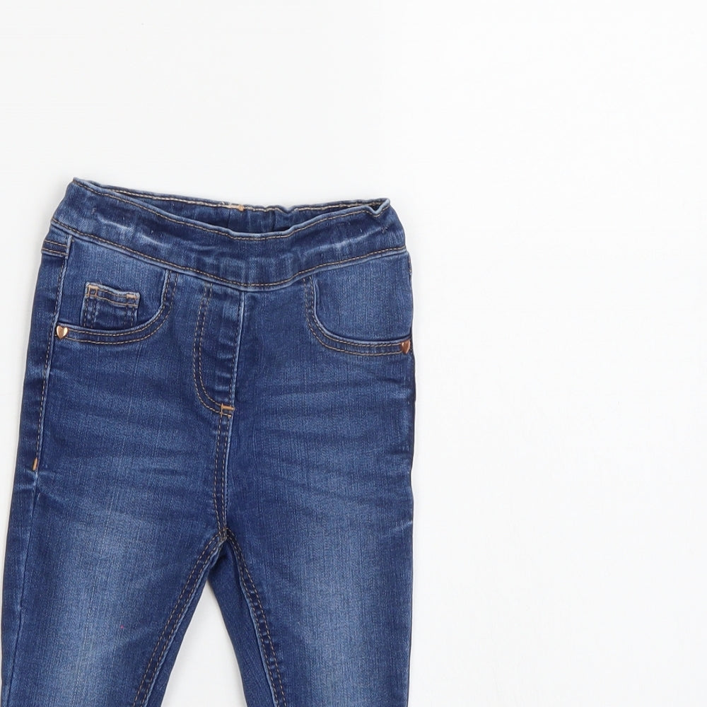 NEXT Girls Blue  Denim  Jeans Size 12-18 Months