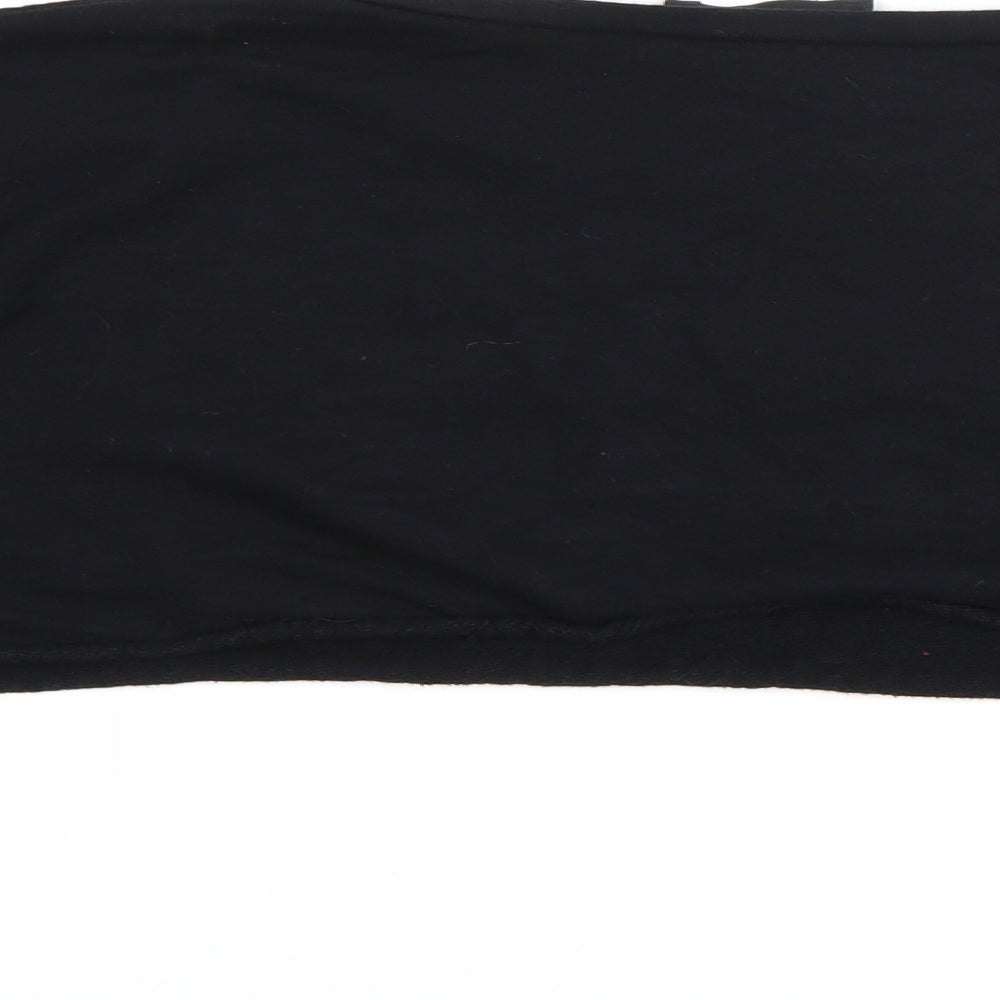 PRETTYLITTLETHING Womens Black  Jersey Pullover Sweatshirt Size 6