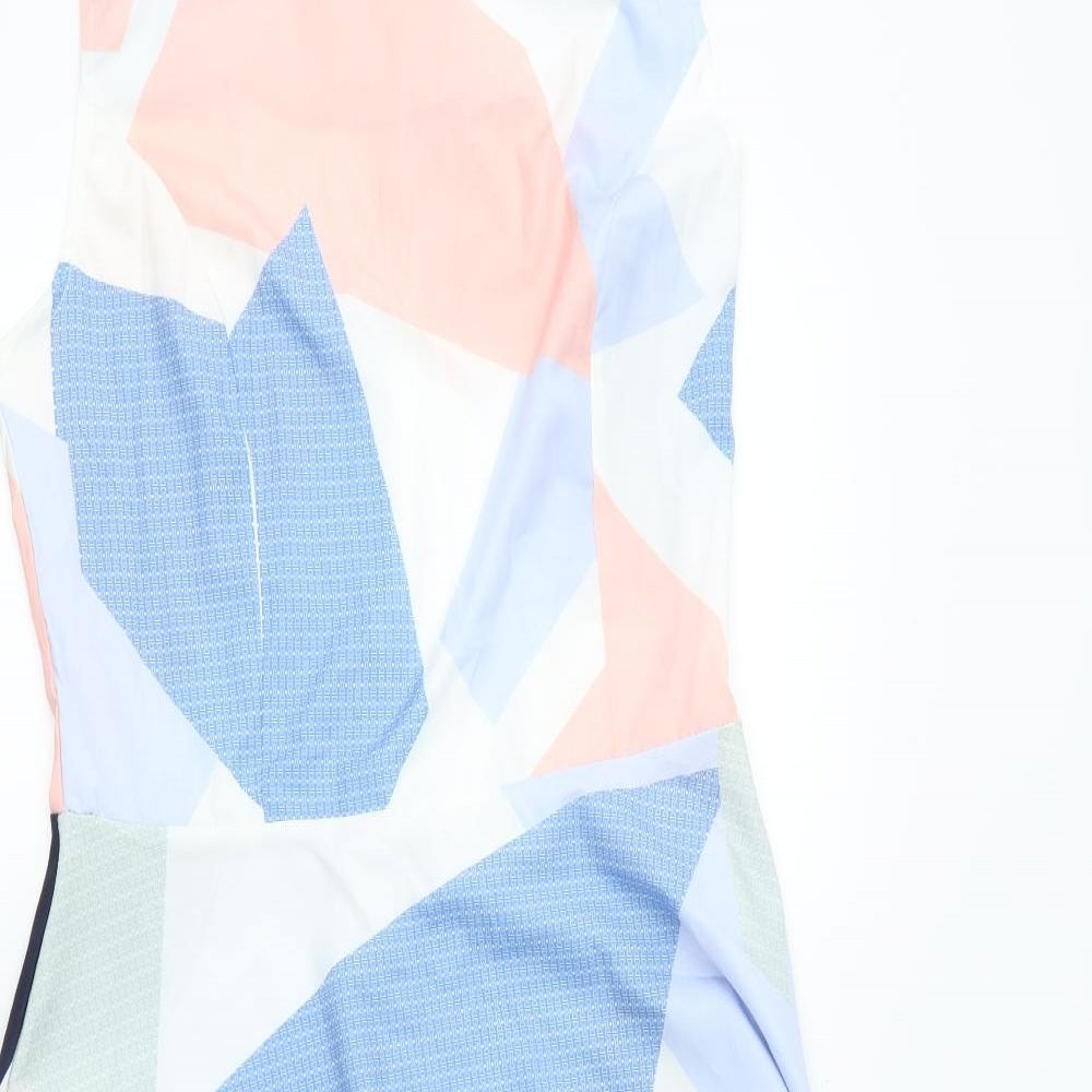 Preworn Womens White Colourblock  A-Line  Size L