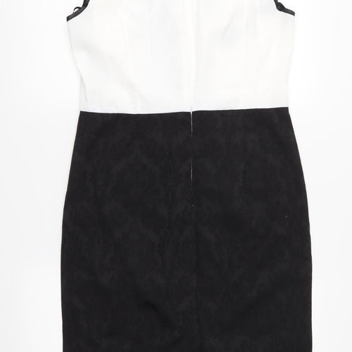 Joanna Hope Womens Black Floral  Pencil Dress  Size 12