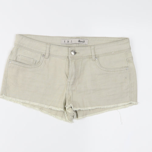 DenimCo Womens Ivory   Hot Pants Shorts Size 8