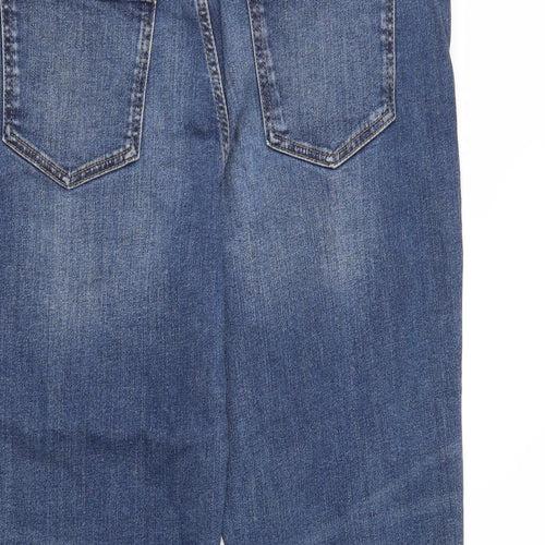 M&S Womens Blue   Bermuda Shorts Size 14