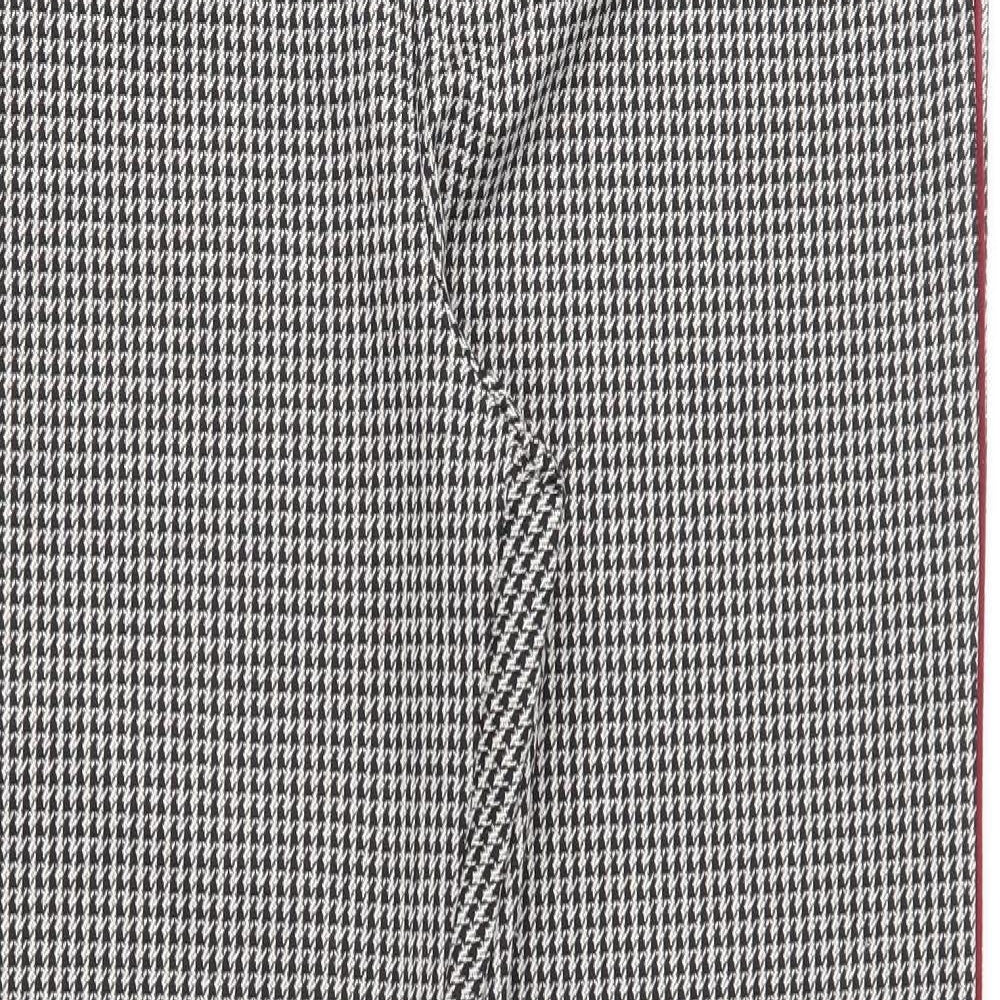 M&S Womens Black Houndstooth  Trousers  Size 14 L28 in