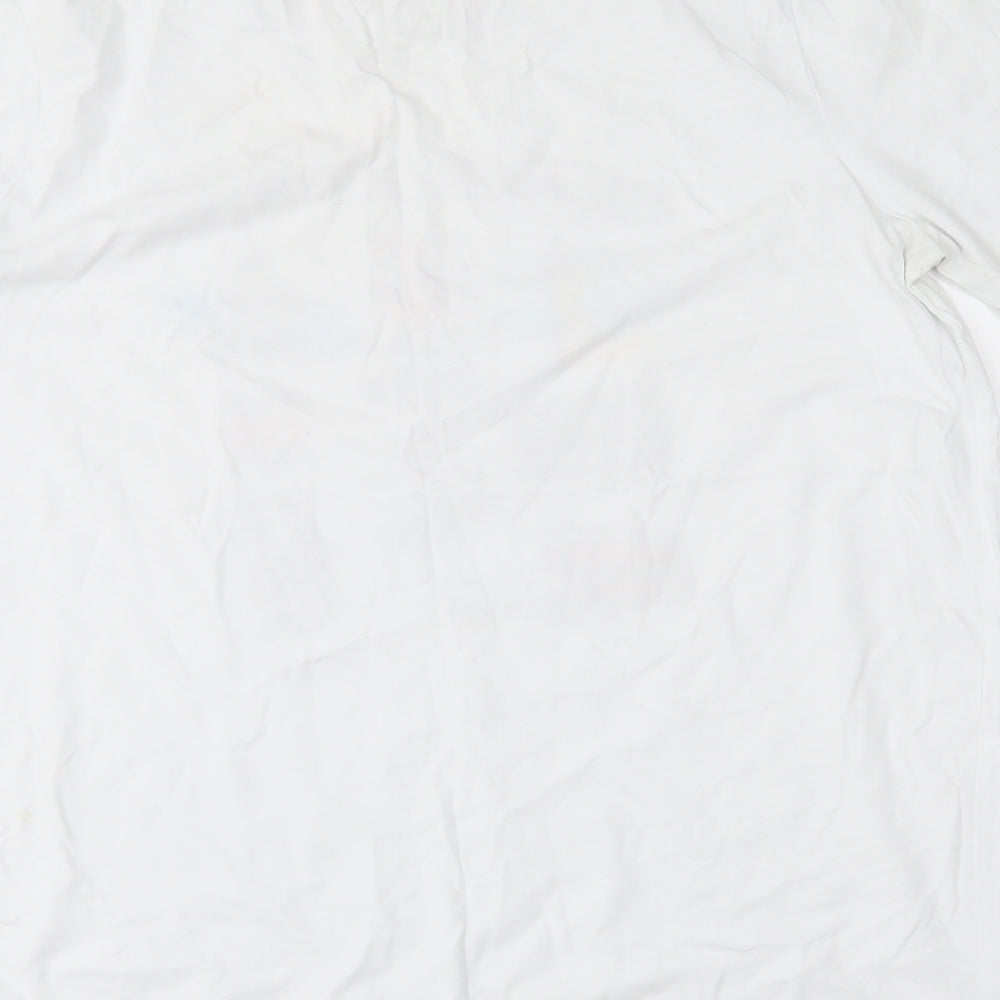 M&S Womens White   Basic T-Shirt Size 14