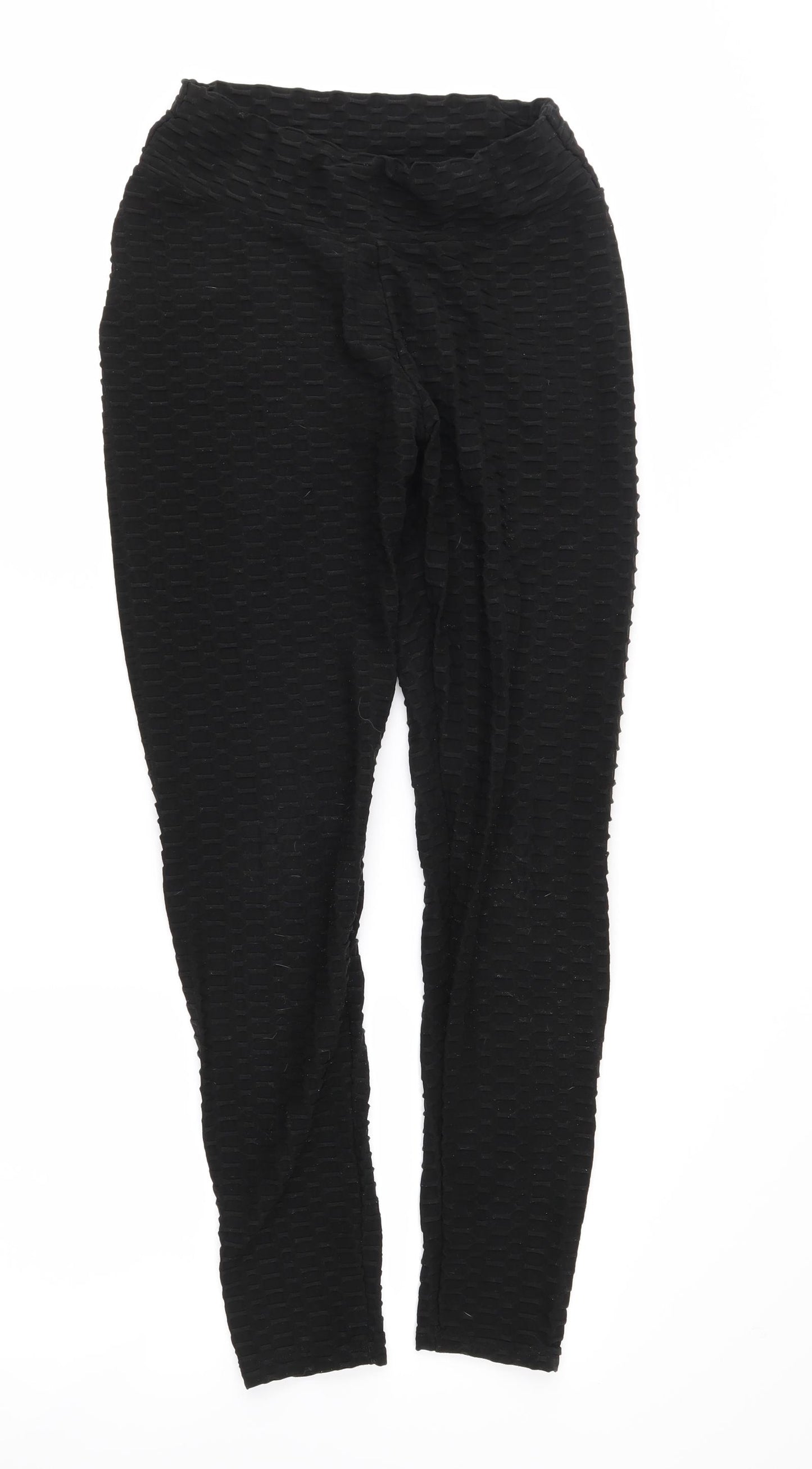 Preworn Womens Black   Compression Leggings Size M L28 in