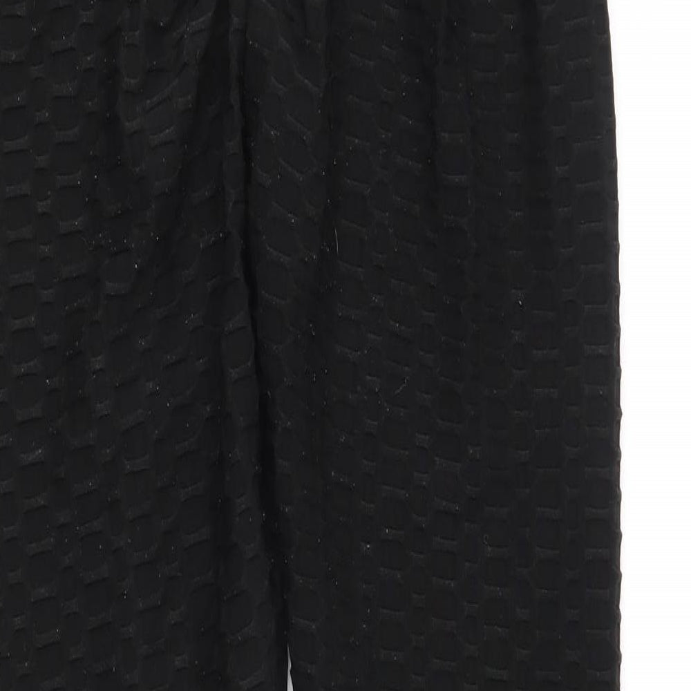 Preworn Womens Black   Compression Leggings Size M L28 in