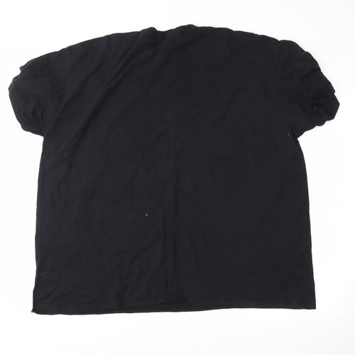 Preworn Mens Black    T-Shirt Size 3XL
