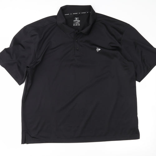 Dunlop Mens Black    Polo Size 4XL