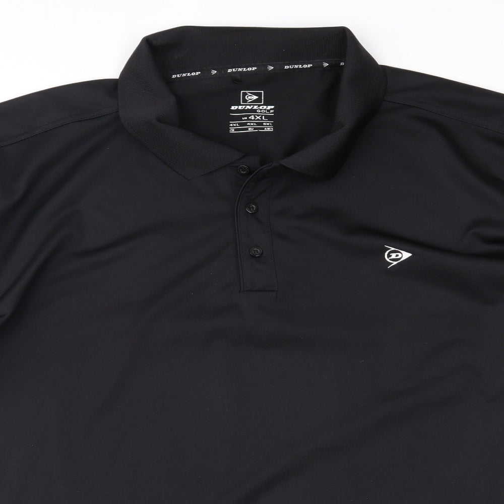 Dunlop Mens Black    Polo Size 4XL