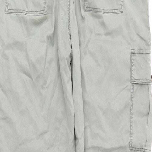 M&S Womens Green   Cargo Trousers Size 14 L28 in
