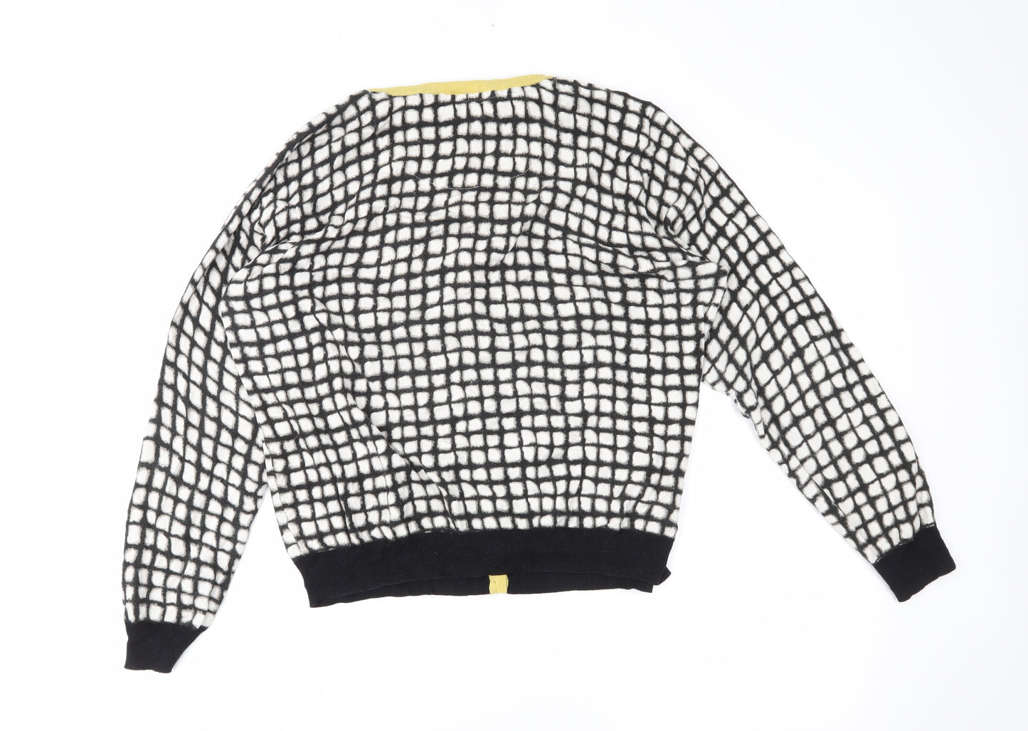 NEXT Womens Black Striped  Cardigan Jumper Size 18