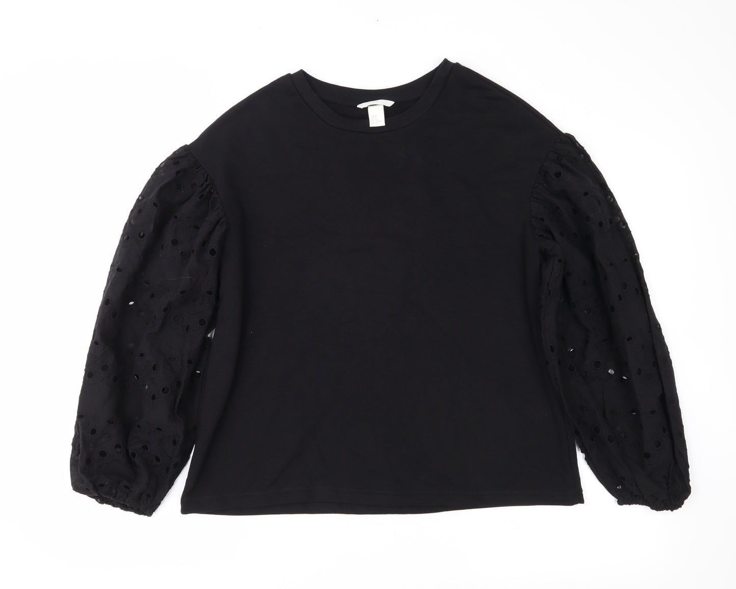 H&M Womens Black   Pullover Jumper Size M