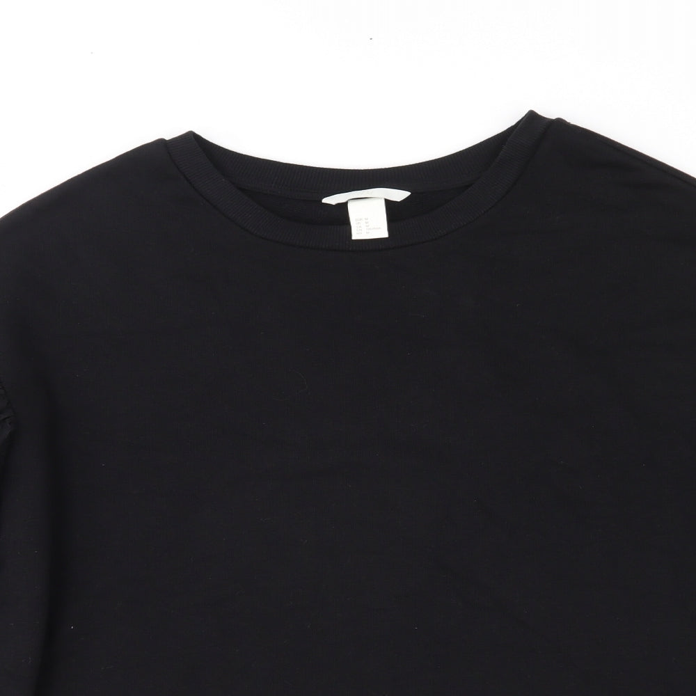H&M Womens Black   Pullover Jumper Size M