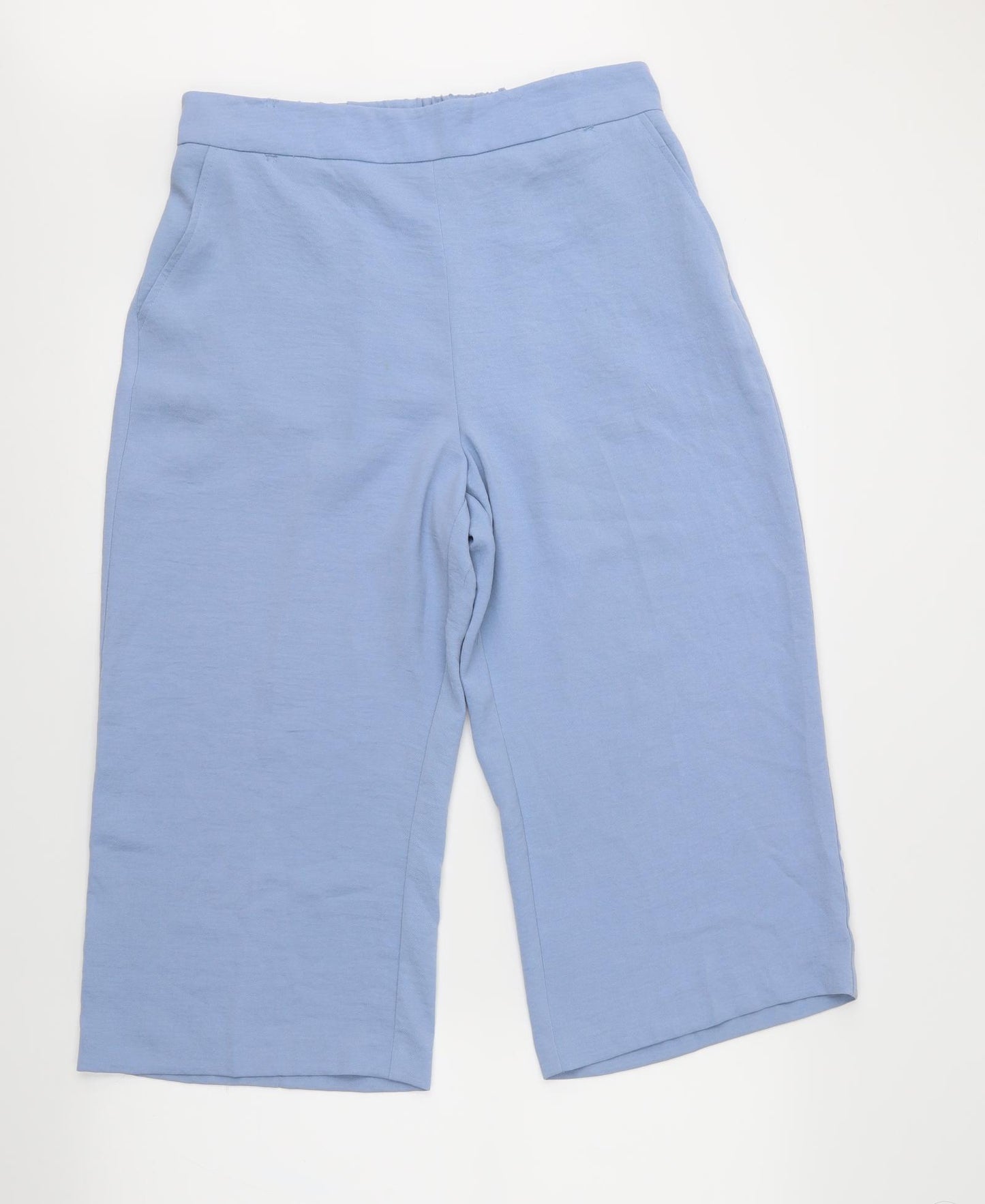 TU Womens Blue   Cropped Trousers Size 12 L20 in