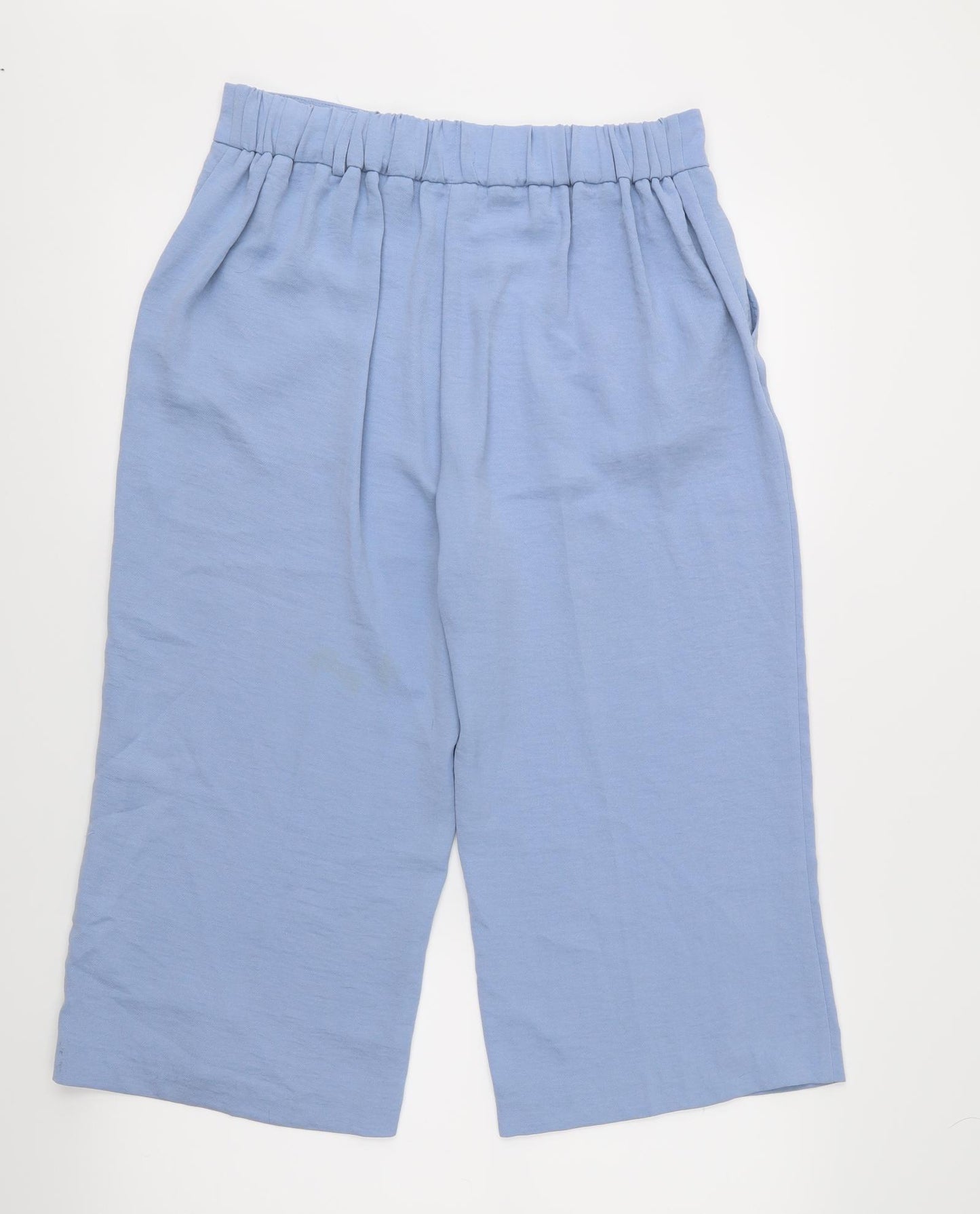 TU Womens Blue   Cropped Trousers Size 12 L20 in