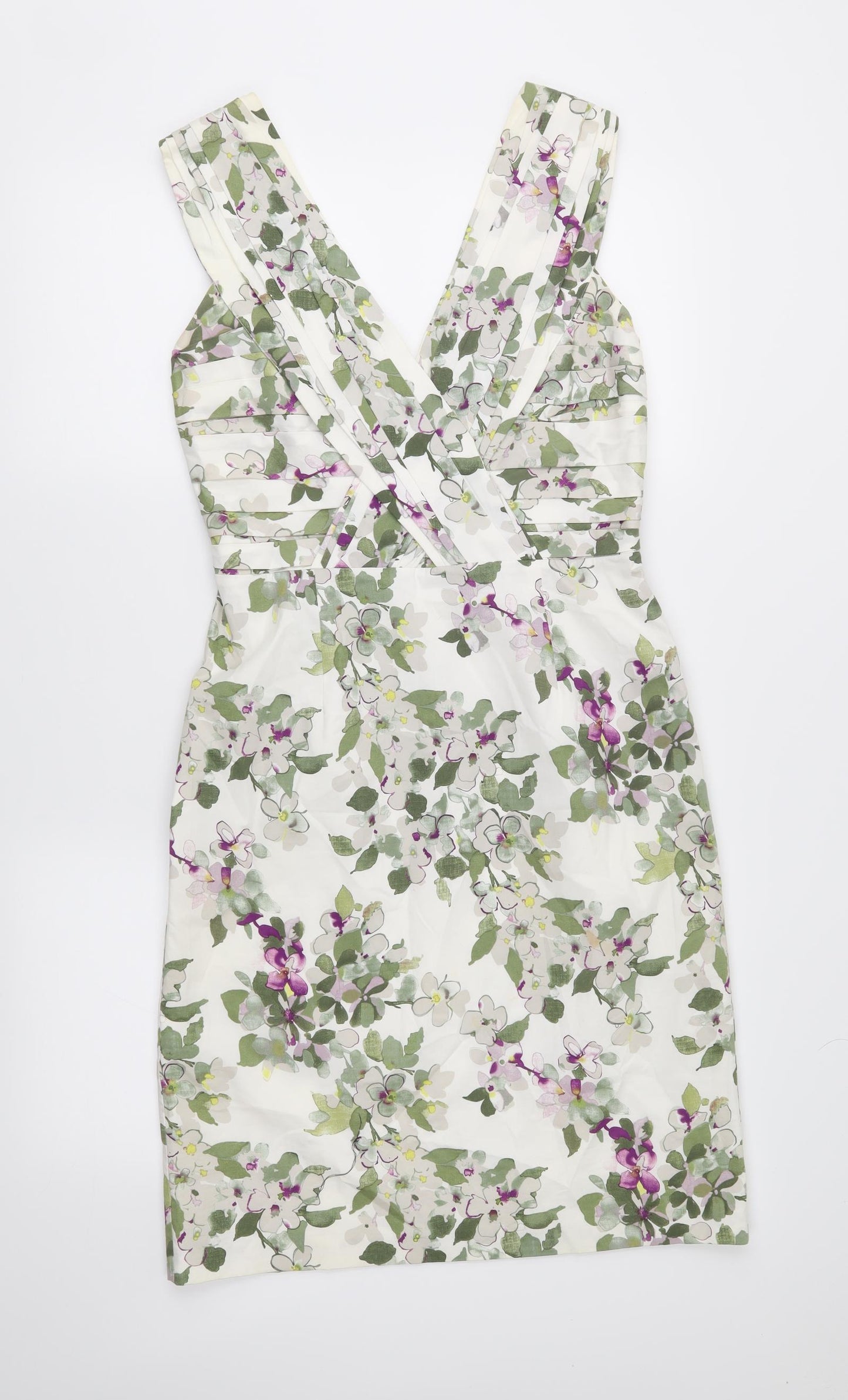 Coast Womens Ivory Floral  Pencil Dress  Size 12