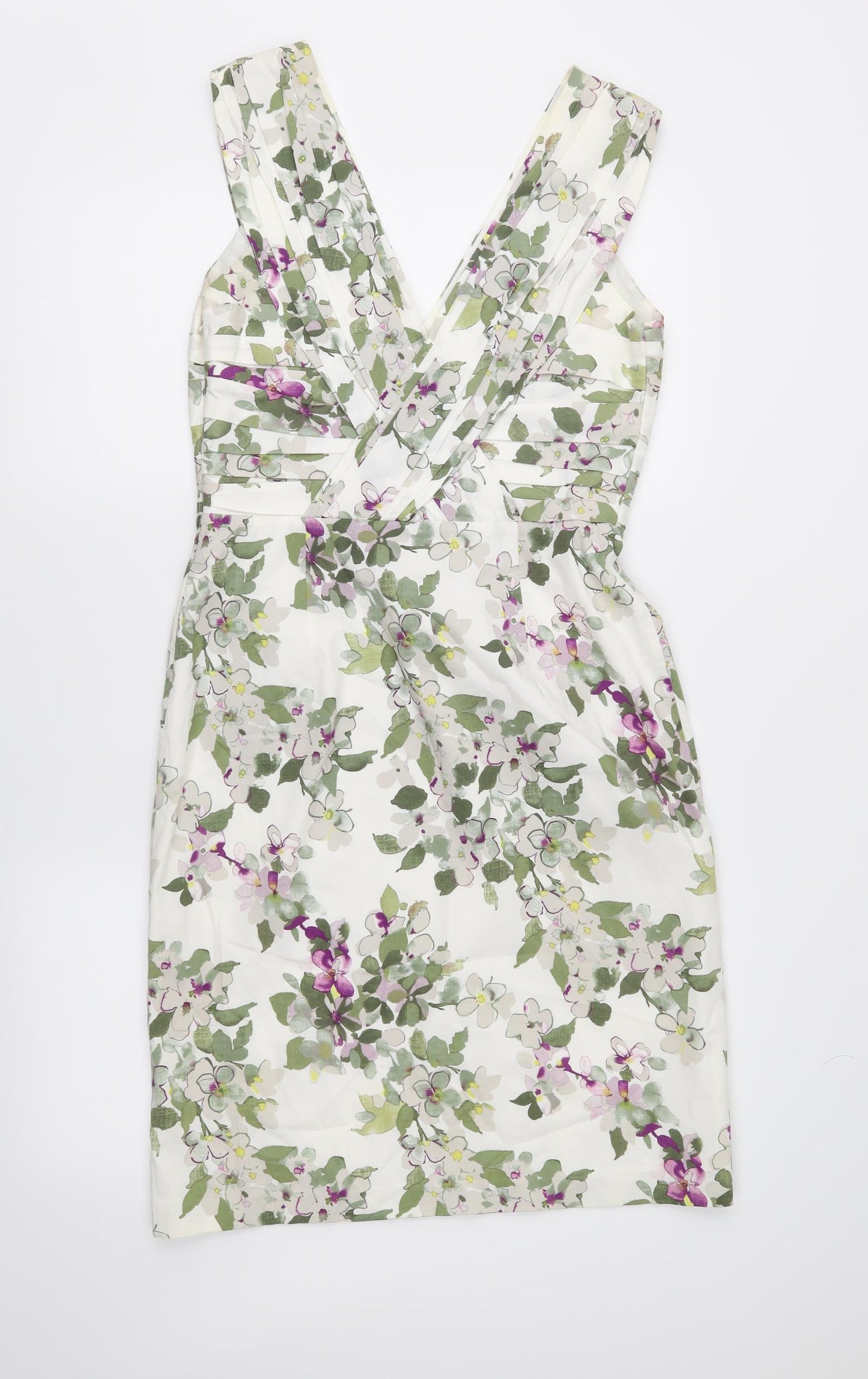 Coast Womens Ivory Floral  Pencil Dress  Size 12