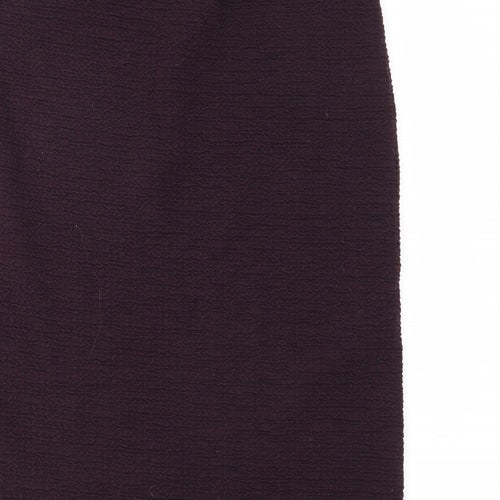 M&S Womens Purple   Straight & Pencil Skirt Size 14